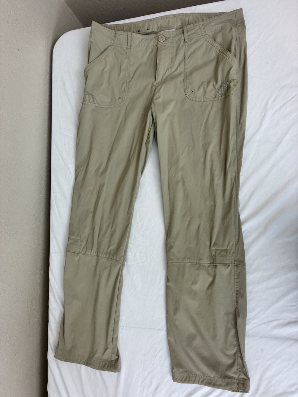 Columbia PFG Pants Women’s 14 30L Roll Tab Hiking Pants Khaki Active Travel